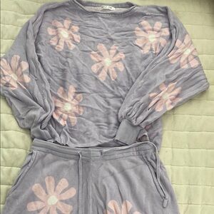 Purple Floral Lounge/Pajama Set